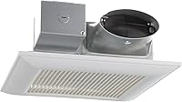 Vista 1 de Panasonic WhisperValue Ventilador Extractor de Baño de Doble Velocidad para Montaje en Techo/Pared, 30 a 100 CFM, FV-0810VSS1