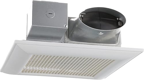 Panasonic WhisperValue Ventilador Extractor de Baño de Doble Velocidad para Montaje en Techo/Pared, 30 a 100 CFM, FV-0810VSS1