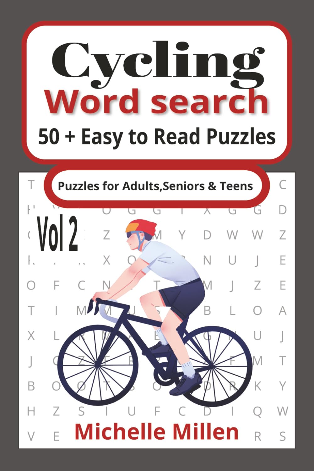 easy to read cycling word search for adults , seniors and teens with answers Vol 2: cycling easy to read large print word search book Vol 2 with ... pages 6x9 inches for adults seniors and teens