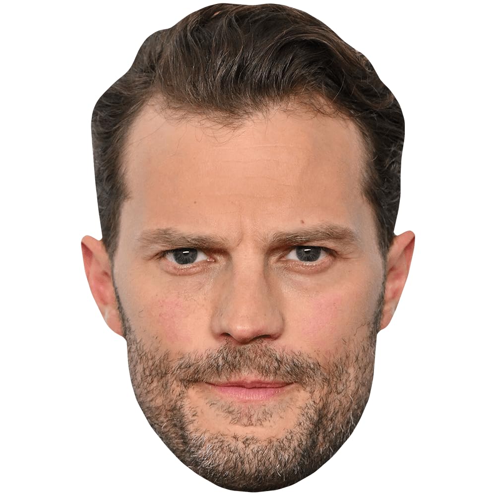 Celebrity Cutouts Lifelike Jamie Dornan (Brown Hair) Celebrity Mask, Flat Card Face, Fancy Dress Mask
