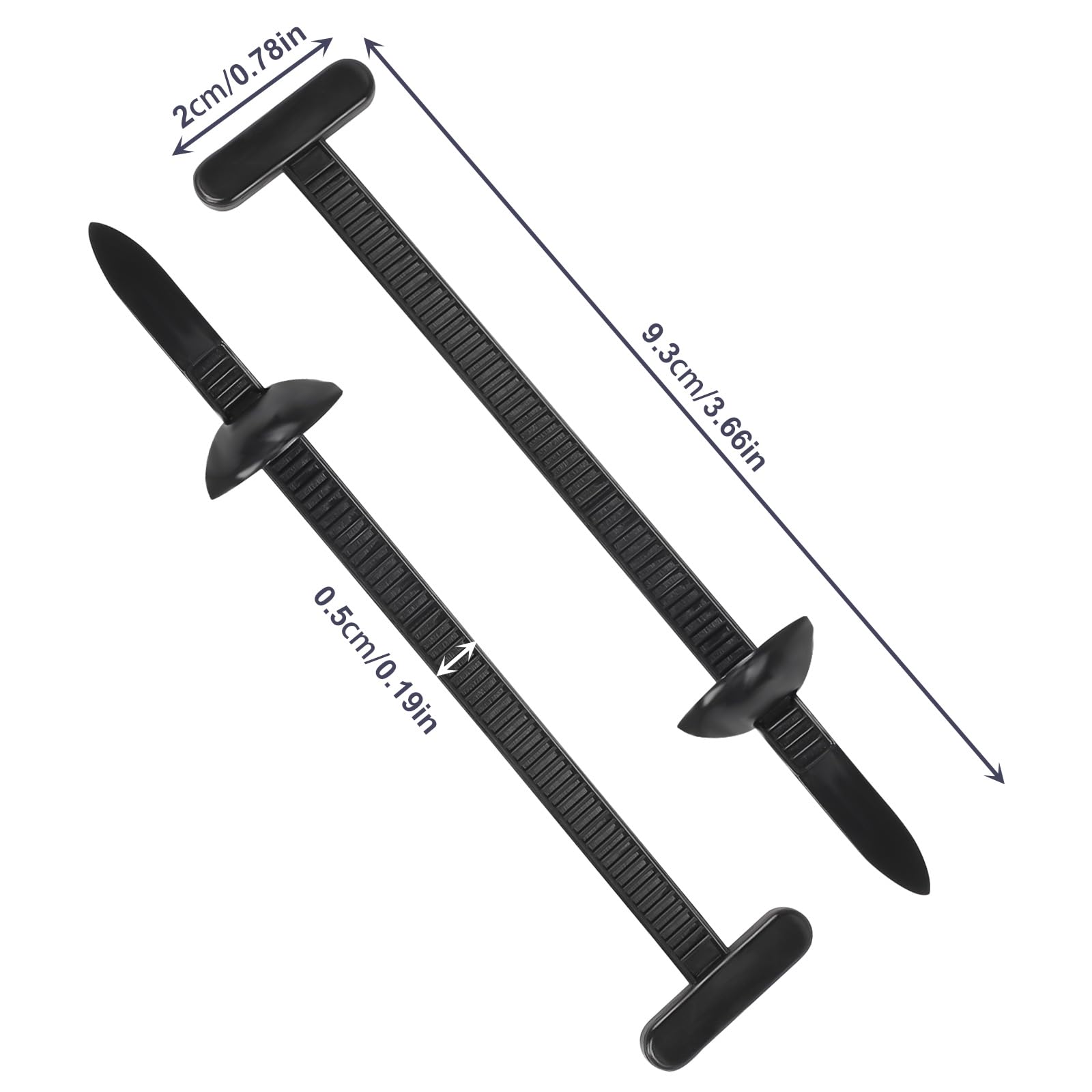 Serre-câbles Autobloquants En Nylon (lot De 50) - Universels, Pour Auto & Bricolage - 90x5mm, Noir