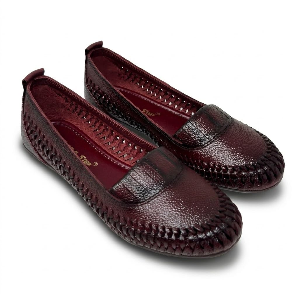 global step Womens Posh Woven Comfort Flat Bellies,Loaffers(Z2864)-picture-41