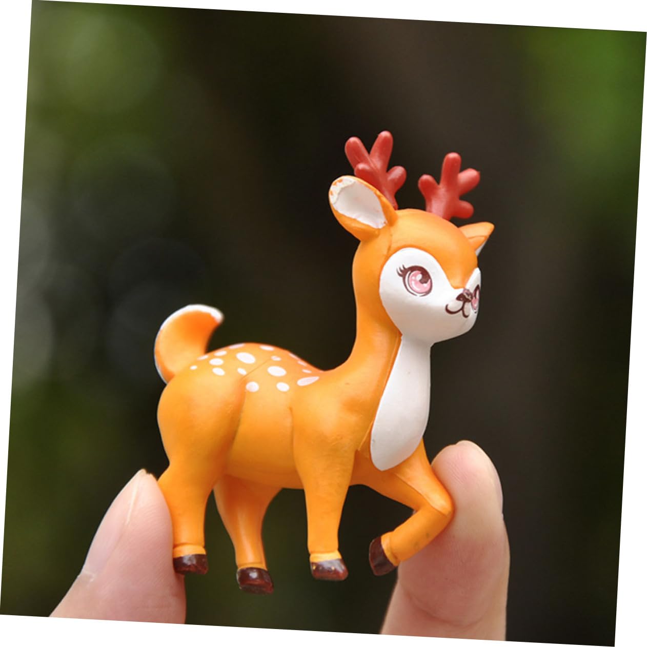 ULTECHNOVO 20stücke Cartoon REH Figuren Resin Tier Dekoration Für Schreibtisch Garten Und Party Niedliche REH Ornamente Für Kreative Innenraumgestaltung