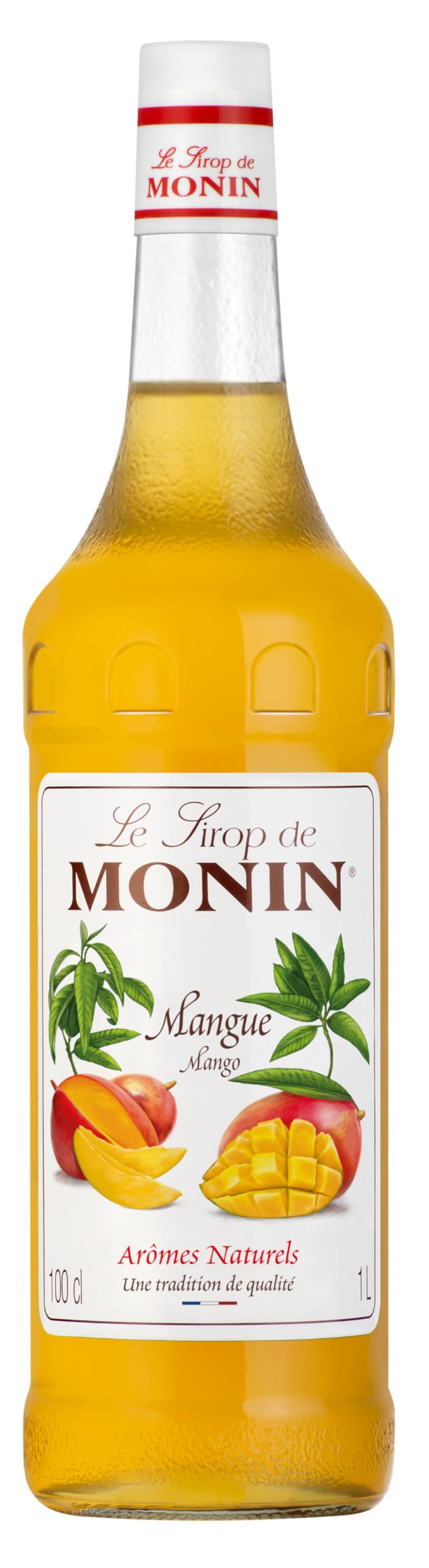 Monin Sirup Mango (1 x 1,0l) - für Cocktails und Desserts – Tropisches Mangogeschmackserlebnis für kreative Getränke und Süßspeisen