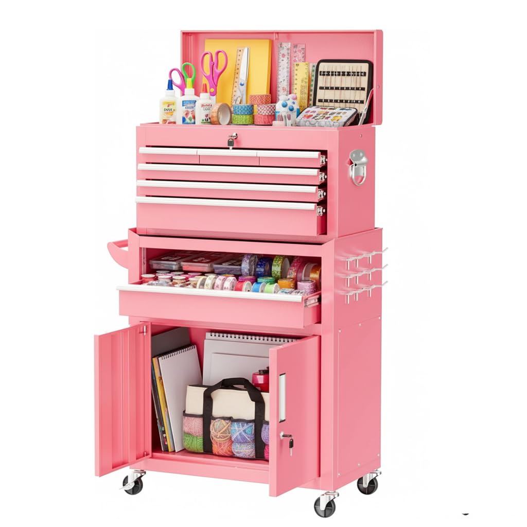 Bonusall Rolling Tool Chest with Work Bench
