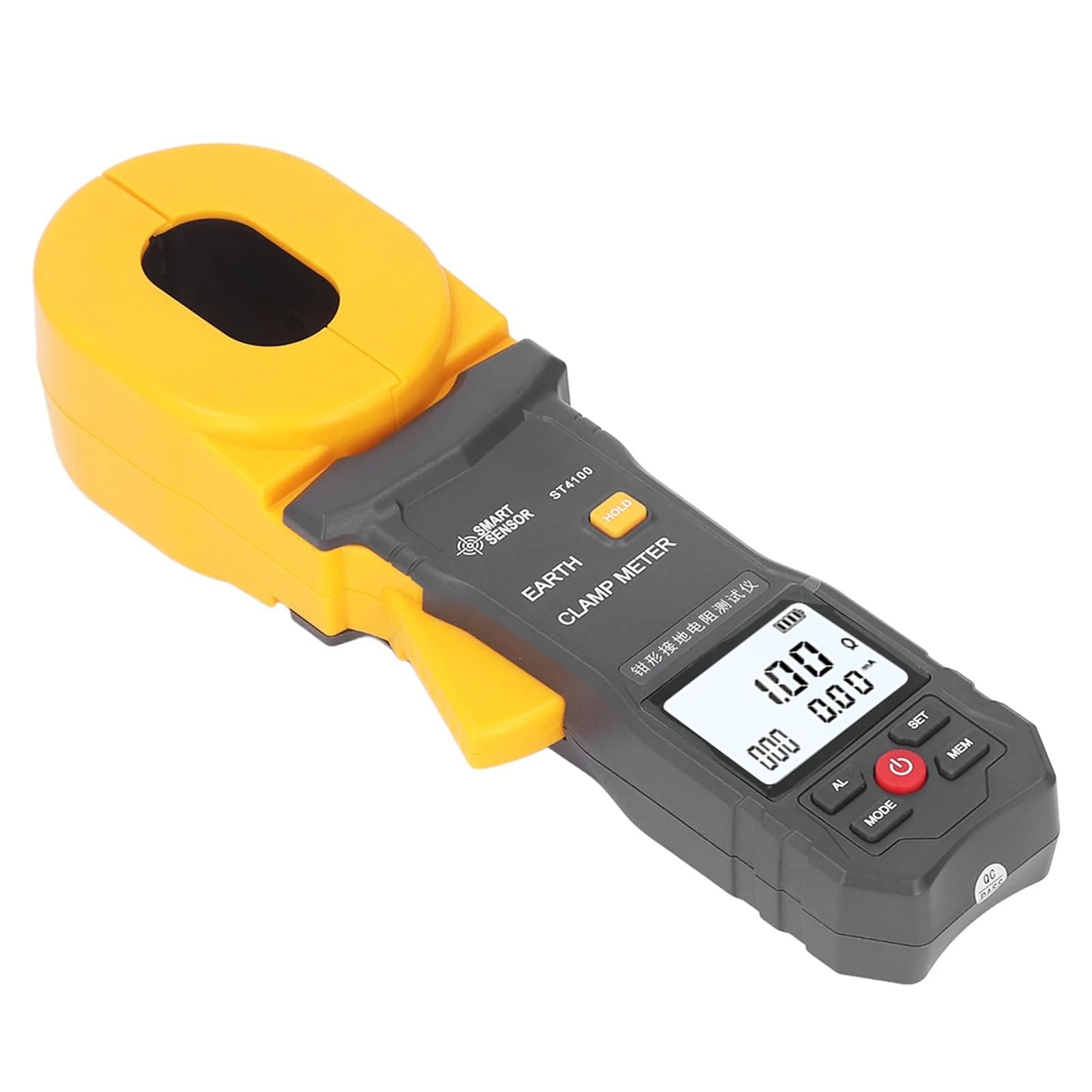 Medidor de resistencia tierra con pinza digital LCD, apagado automático, probador for climas extremos