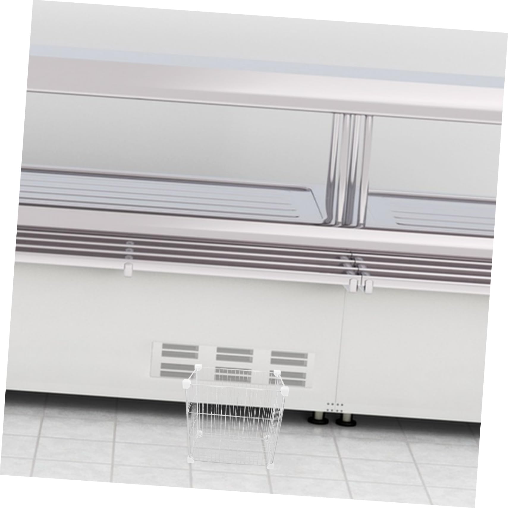 Freezer Storage Bin Transparent Tiefkühltruhe Organizer Abnehmbar Leicht Zu Reinigen Robust Für Gemüse Fleisch Obst Kühlschrank Aufbewahrung