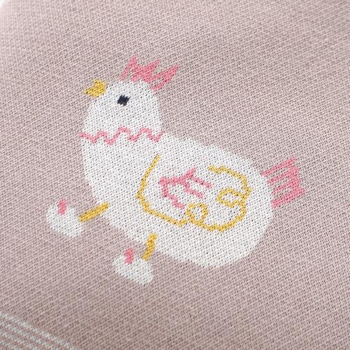 Image of mimixiong Baby Blanket Knit Receiving Boys Girls Blanket Soft Cotton Neutral Blanke for Swaddle Crib Stroller with Cute Sheep (Chicken-Pink, 30x40 Inch (Pack of 1))