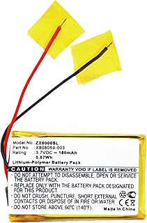 CELLONIC® Battery Replacement for Sennheiser MM 100, Siemens Gigaset ZX600 Wireless Bluetooth Headphones Headsets 180mAh AHB392128PS-01, X808059-003 Spare Accu Pack