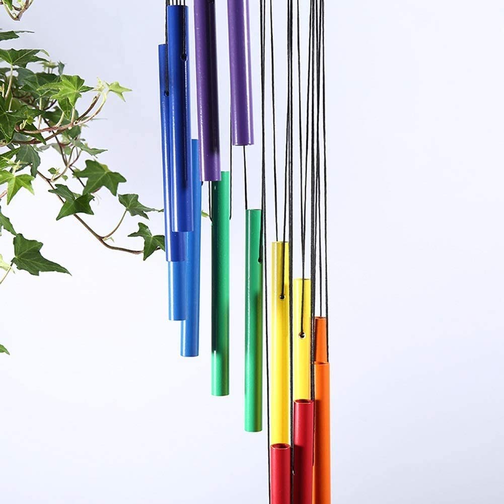 Chimhies del vento all'aperto, tubi di metallo del vento con tubi metallici metalli commemorativi Chimenti del vento, arredamento dei chimici del regalo per il patio del giardino Outdoor da 2