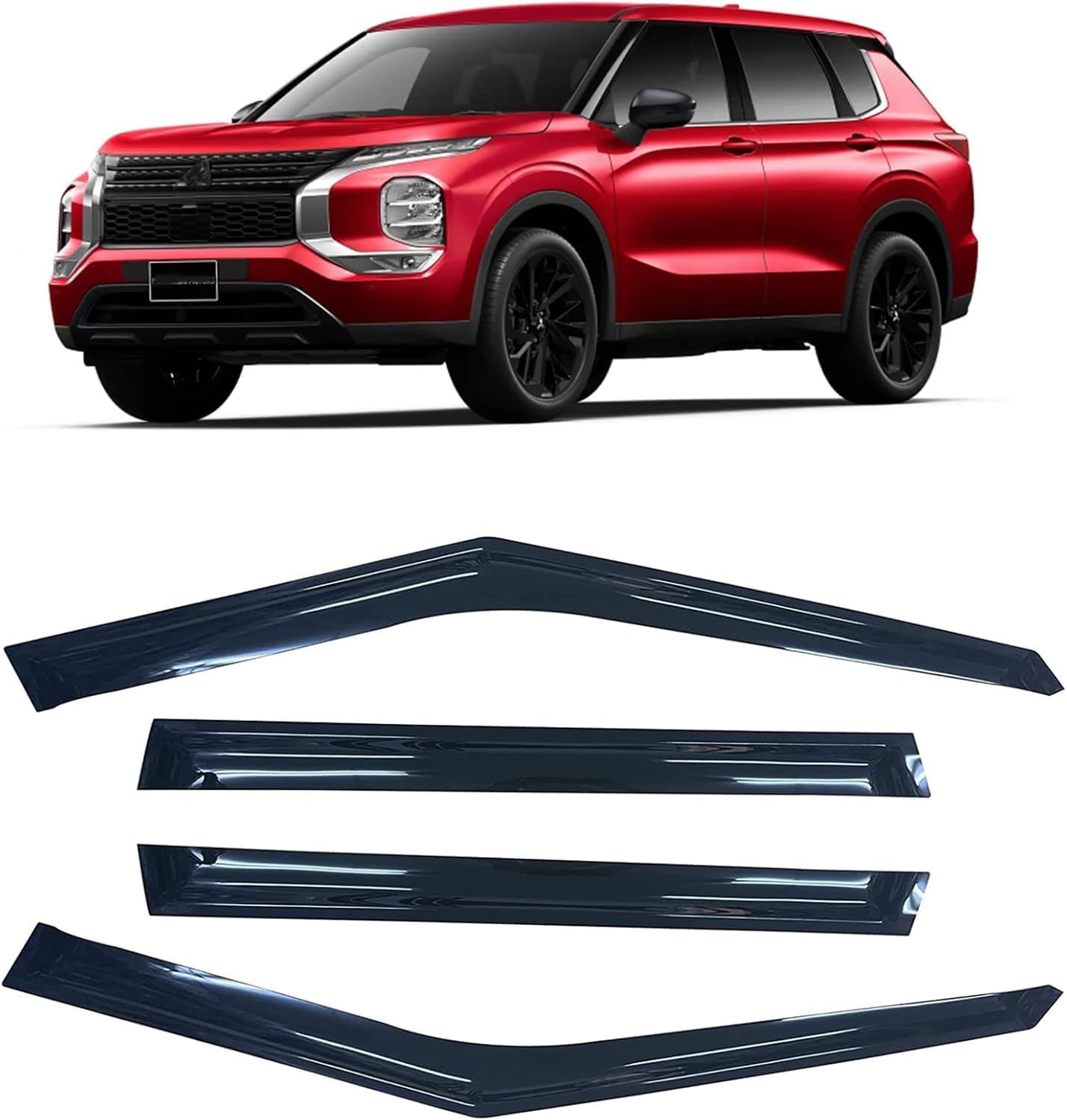 Window Visors Rain Guards Wind Deflectors Compatible with Mitsubishi Outlander 2022 2023 2024