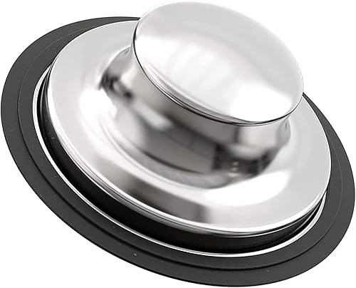 Miniatura 7 de Tapón de fregadero de cocina negro de 3.35 pulgadas para eliminación de basura, tapón de eliminación de basura de acero inoxidable que se adapta a