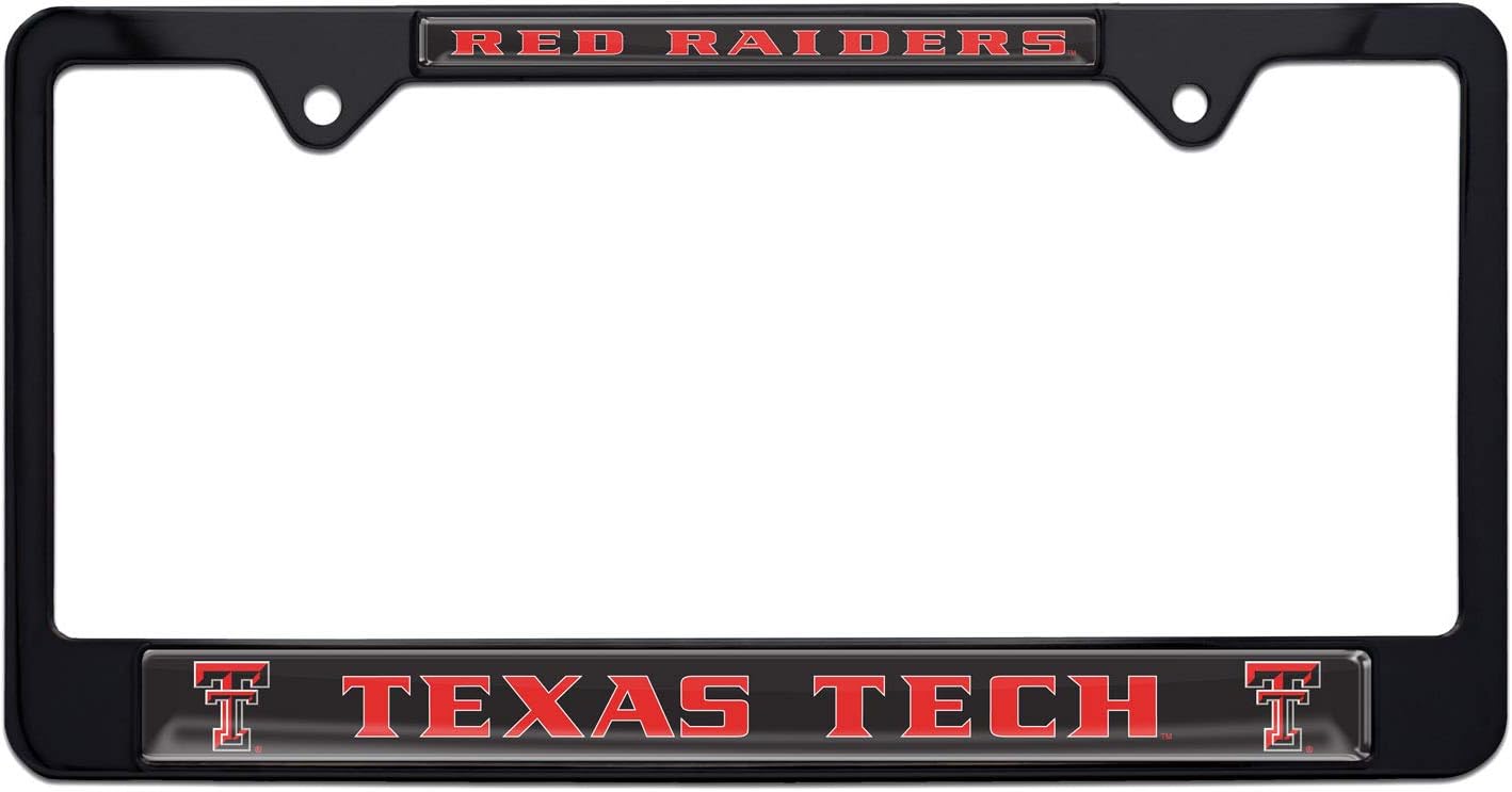 Texas Tech Red Raiders Black License Plate Frame