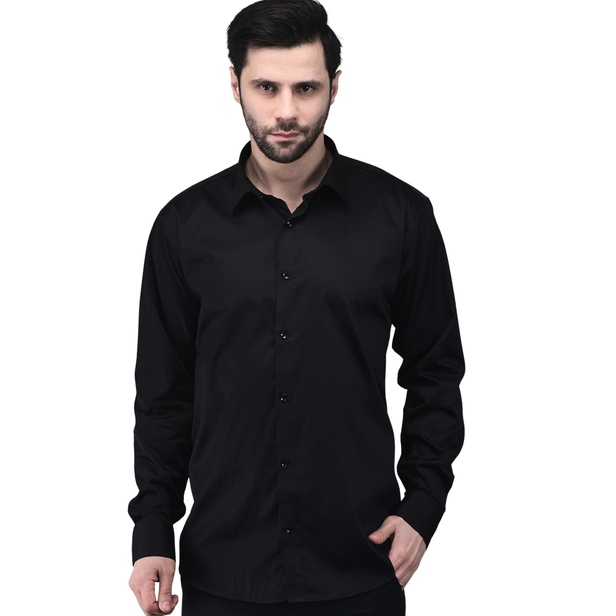 Men’s Shirt | Luxury Designer Tuxedo-Style Formal Shirt for Men | Stylish Evening & Club Wear Shirt for Party, Wedding, Reception | Sizes S–XXL-image-47