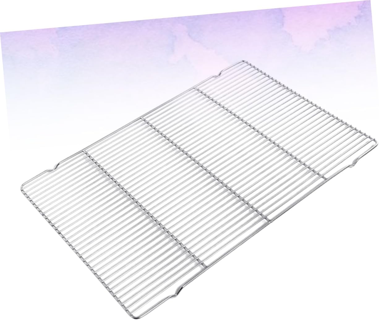 SUPVOX 1Pc Multi Purpose Bbq Grill Rack Stainless Steel Baking Net for Cooking Baking for Cake Cooling Barbecue for Home Camping and Outdoor Use Silver