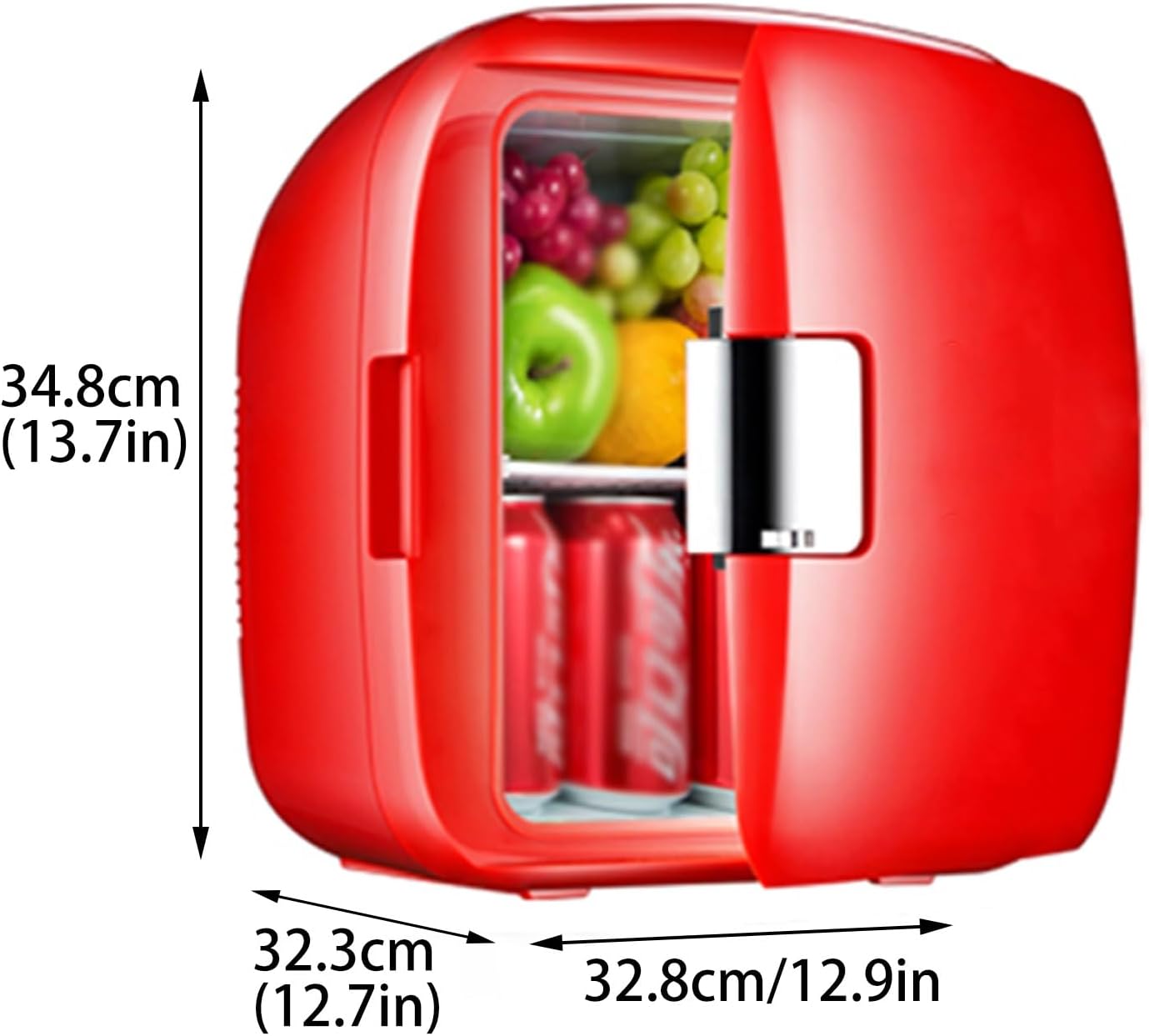 Mini Refrigerator, Compact Refrigeratorwith Removable Shelves, Low Noise Small Fridge for Office, Apartment, Dorm, Bedroom, Car