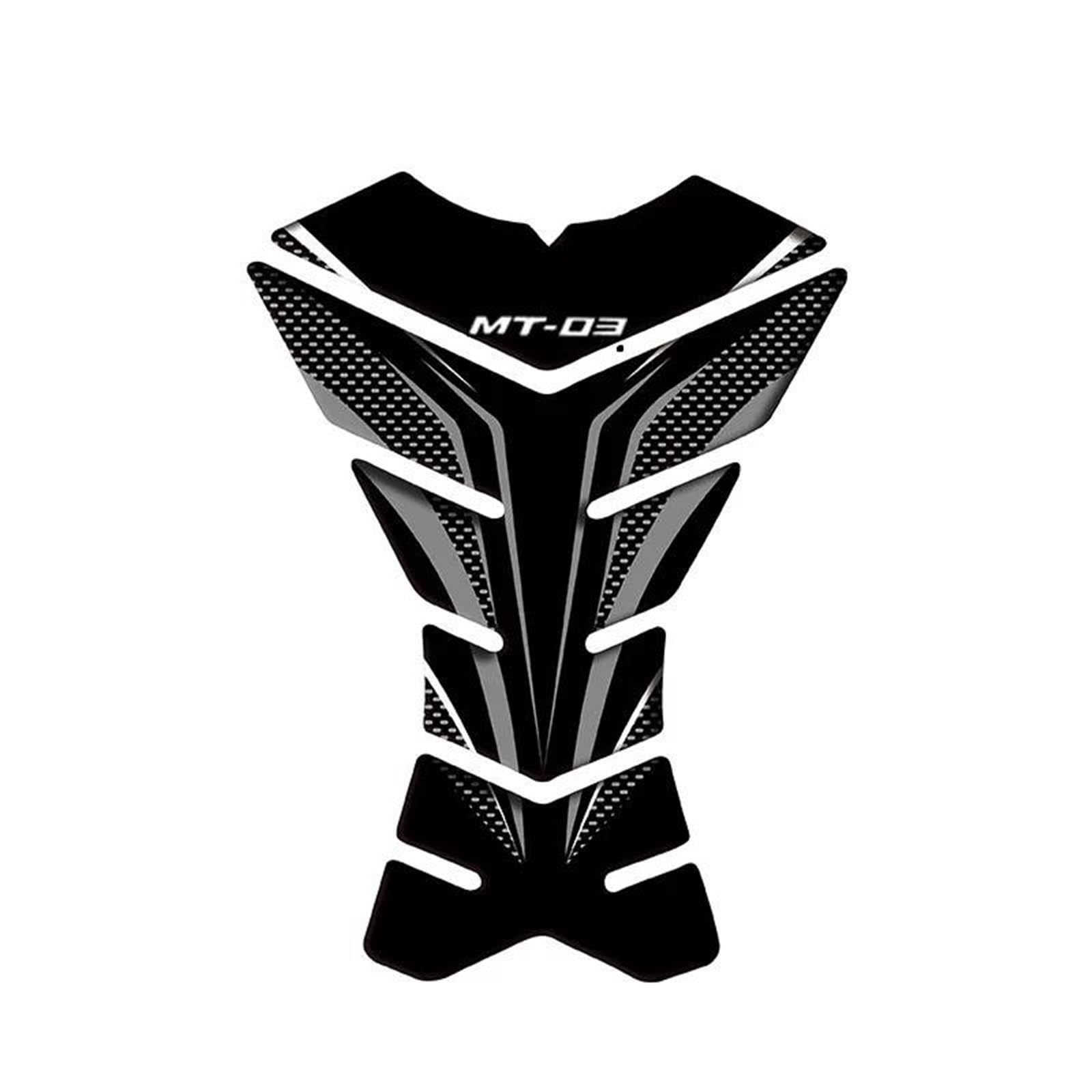 Motorcycle Fuel Tank Pad Stickers Protection Decorative Decals Fuel Tank Pad Stickers for Yamaha MT-03 MT03 Mt03(Style 11)