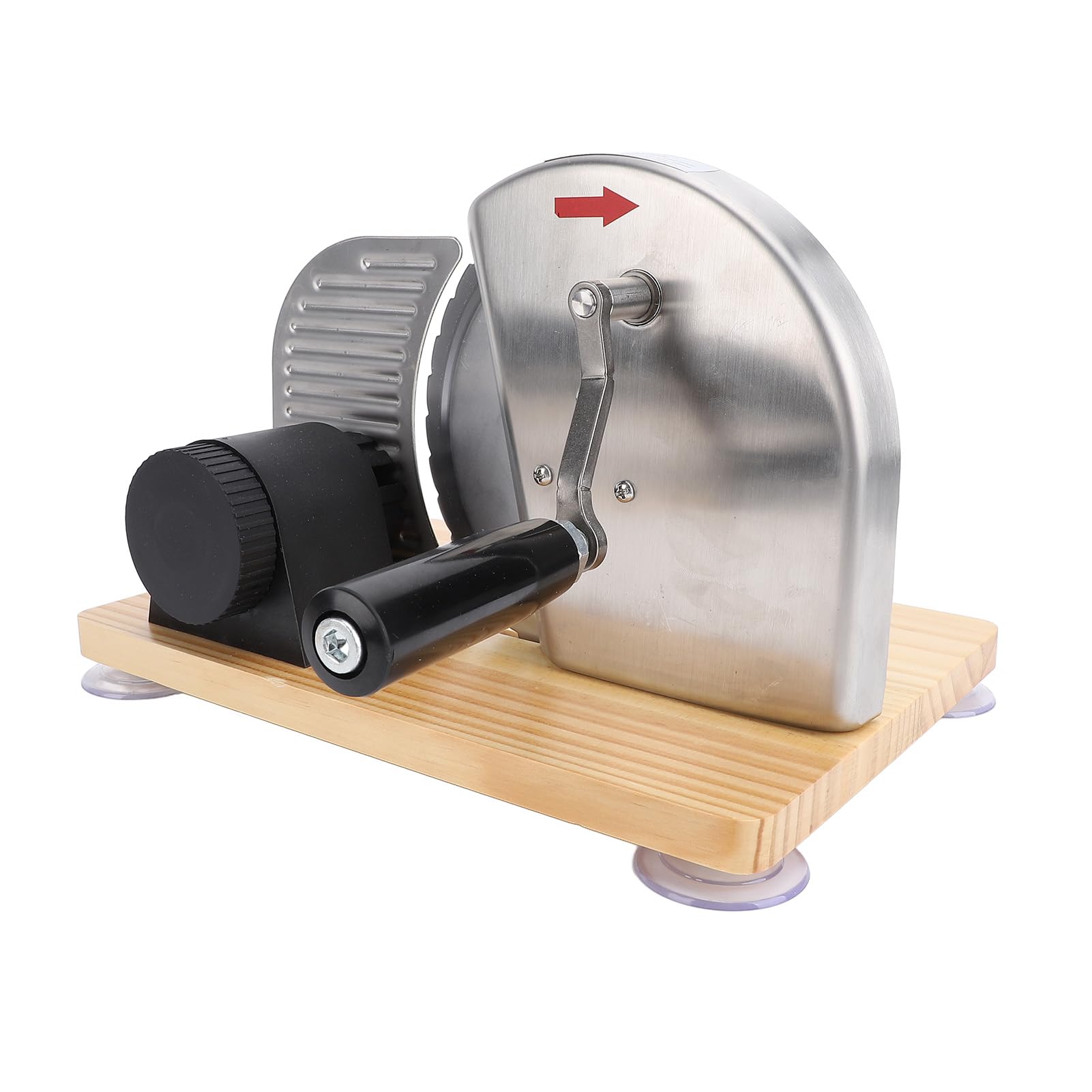 BTSEURY Manual Bread Slicing Machine Adjustable Thickness Bread Slicing Cutter with Hand Crank for Homemade Commercial Use