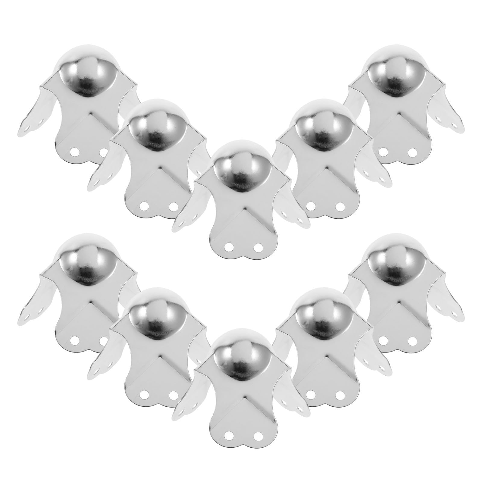 Protège-angles métalliques chrome résistants aux chocs pour réparer les bords de valises