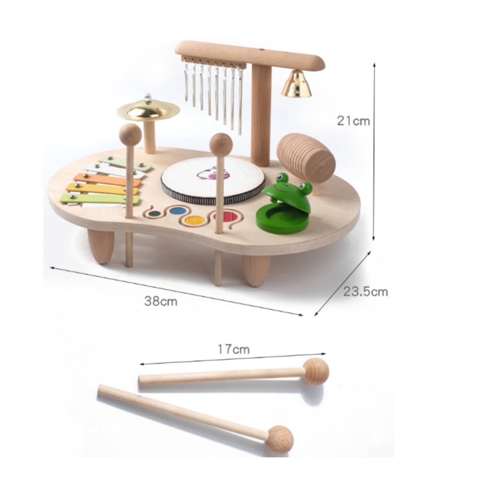 con Baquetas Estimulación Sensorial Juguete Musical Madera Mesa Actividades Musical para Niños
