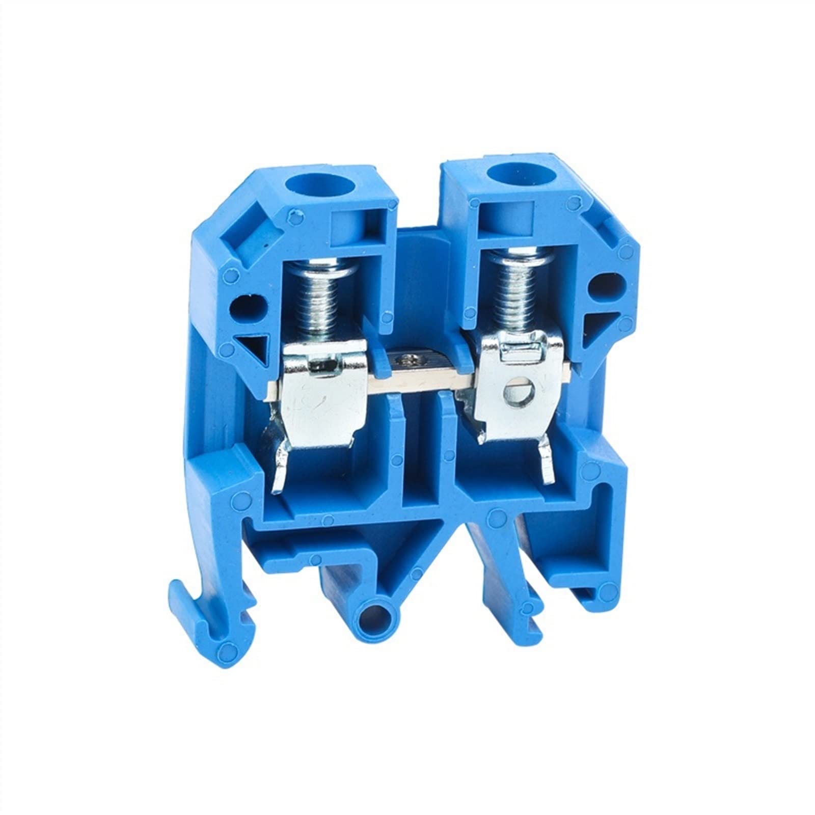10 Uds SAK10EN conexión de Tornillo Universal alimentación SAK10 10 mm² Cable Conector eléctrico Bloque de terminales de Carril DIN SAK 10EN (Color : Blue)