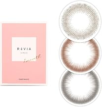 [Official Store Limited] ReVIA 1month CIRCLE Revia One Month [2 pieces] Black PWR: -0.00 DIA: 0.5 inches (14.1 mm) [No Degree]