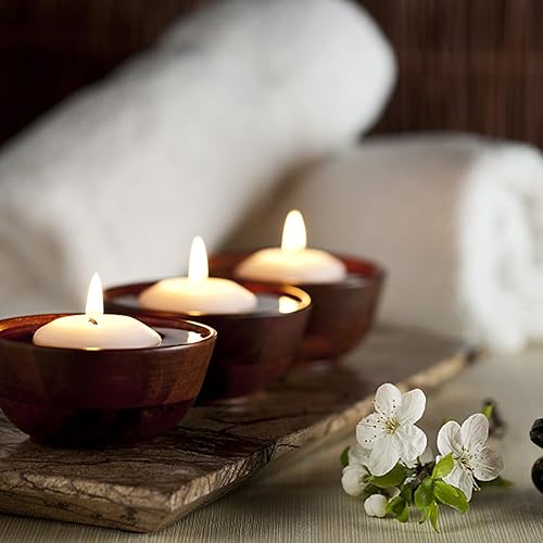 Miniatura 6 de Paquete de 12 velas flotantes, pequeñas velas flotantes blancas sin perfume de 2 pulgadas de larga duración para bodas, cumpleaños, vacaciones y