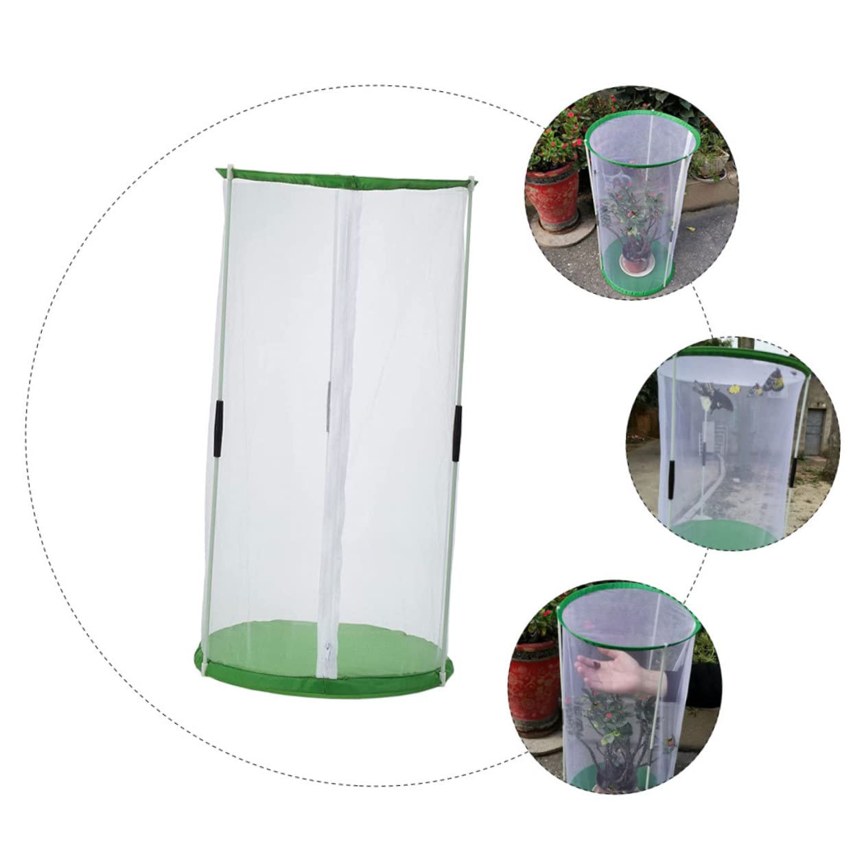 Leichter Insektenkäfig aus Polyester mit Sichtbarem Käfig Design als Schmetterlingszuchtkäfig und Beobachtungskäfig für Schmetterlinge und Insekten