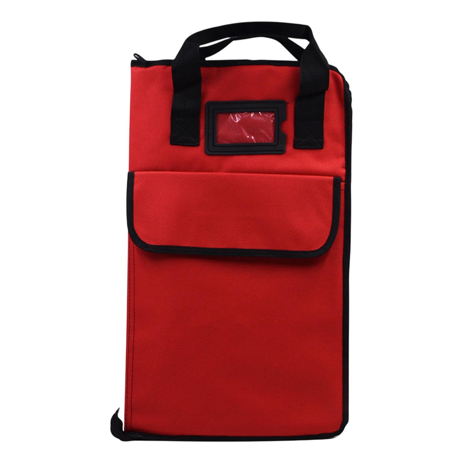 Garende Drum Stick Bag Storage Bag Professional Sturdy Gifts Hold 12 Pair Heavy Duty Portable Mallet Case Drumstick Handbag Holder, Red