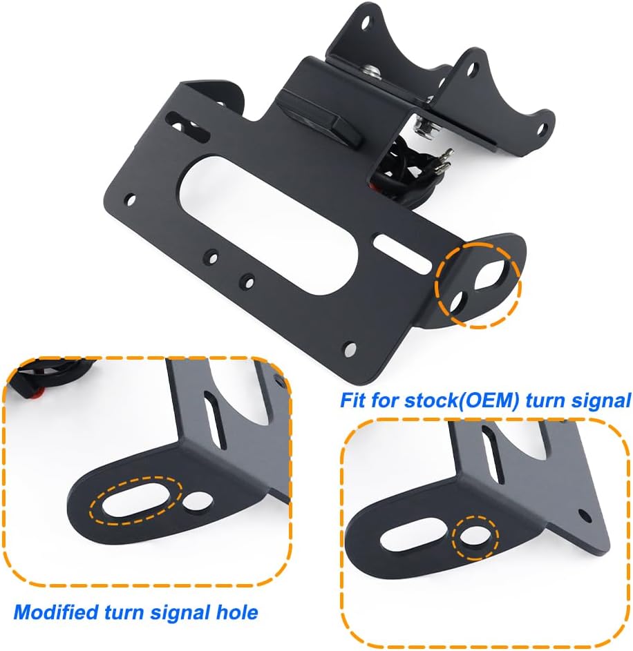 Motorcycle Fender Eliminator with LED Plate Light Fit for CBR1000RR/ABS 2017-2026 Tail Tidy License Plate Holder Bracket