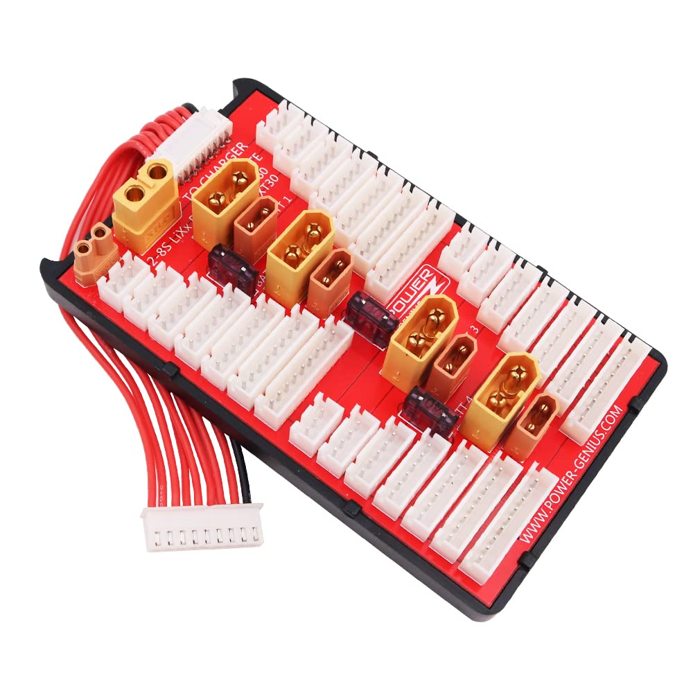 2 W 1 XT60 XT30 Równoległa ładowarka do deski ładującej kompatybilna z bateriami LiPo 2-8S do modeli RC, część do narzędzi DIY