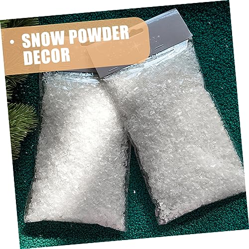 Zerodeko 2 Peças 2 Neve Artificial Neve Falsa Decoração De Inverno Decoração De Neve De Natal Enfeit