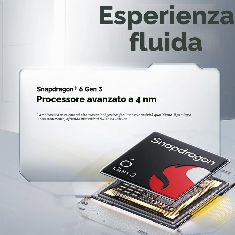 XIAOMI POCO M8 5G Smartphone, 8+512 GB, Argento
