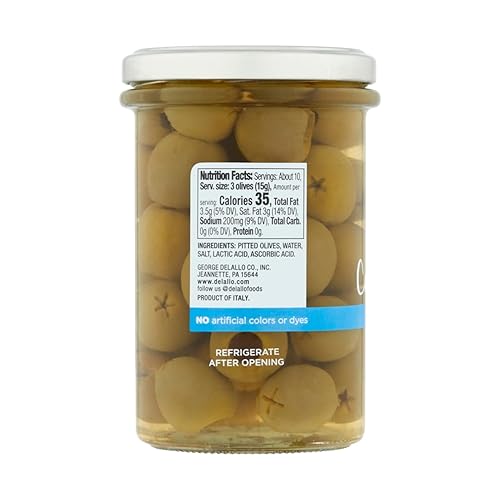 Miniatura 8 de DeLallo Aceitunas Castelvetrano italianas sin hueso, tarro de 5.3 onzas, paquete de 6