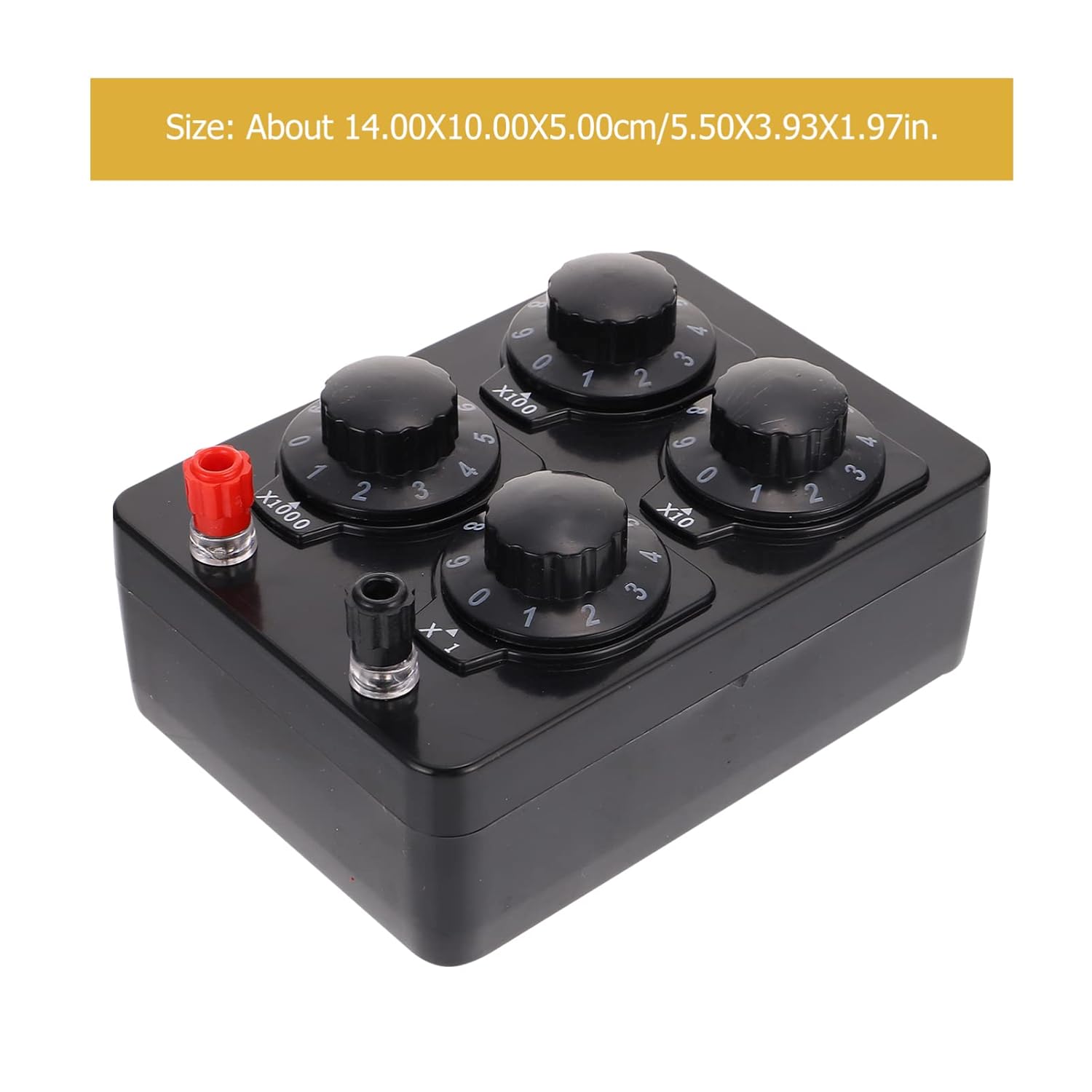 ULTECHNOVO Resistance Box Resistor Substitution Tool Ohm Variable Resistance Box for Experiments and Teaching Schools and Laboratories
