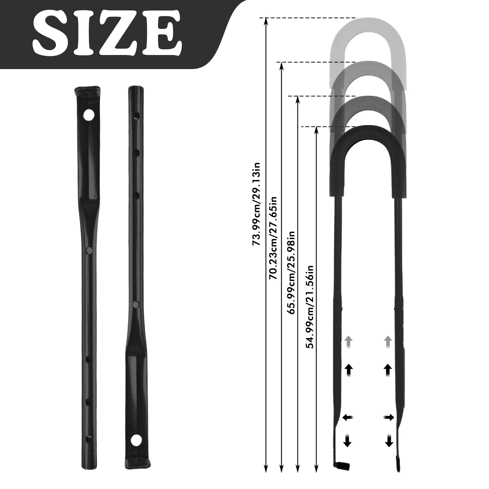 Bicicletta per bambini scorrevole e bicicletta, aiuto per l'apprendimento, barra di scorrimento universale, accessorio robusto di qualità per biciclette per bambini e tricicicli (nero)