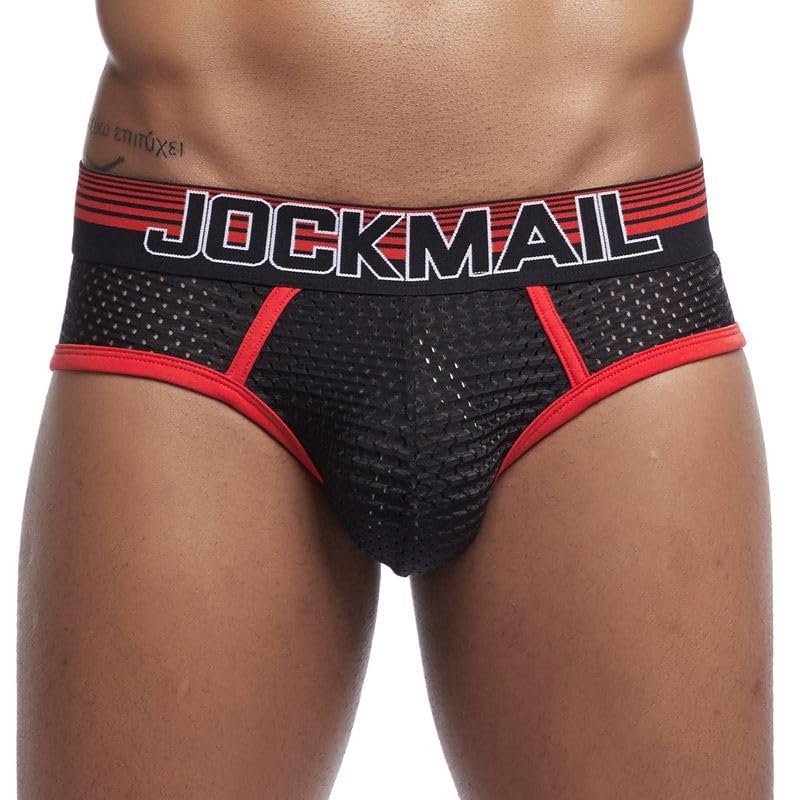 JOCKMAIL Men's Underwear Briefs Men's Sexy Underwear Breathable Mesh Briefs Soft Bulge Pouch Underwear - Main Image