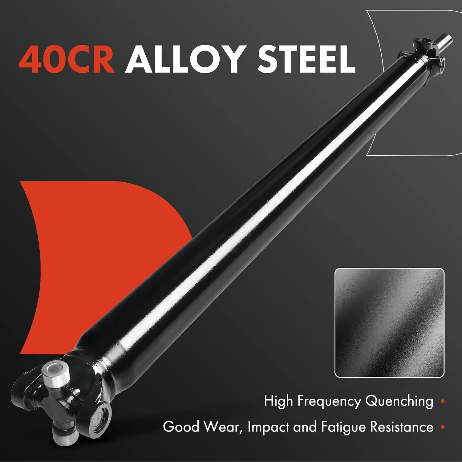 A-Premium Rear Drive Shaft Driveshaft Assembly Compatible with Chevrolet Silverado 1500 & GMC Sierra 1500 2014-2018 5.3L, Standard Cab Pickup, 4WD, 97.8" BedLength, 133.0 Inch Wheelbase, Prop Shaft