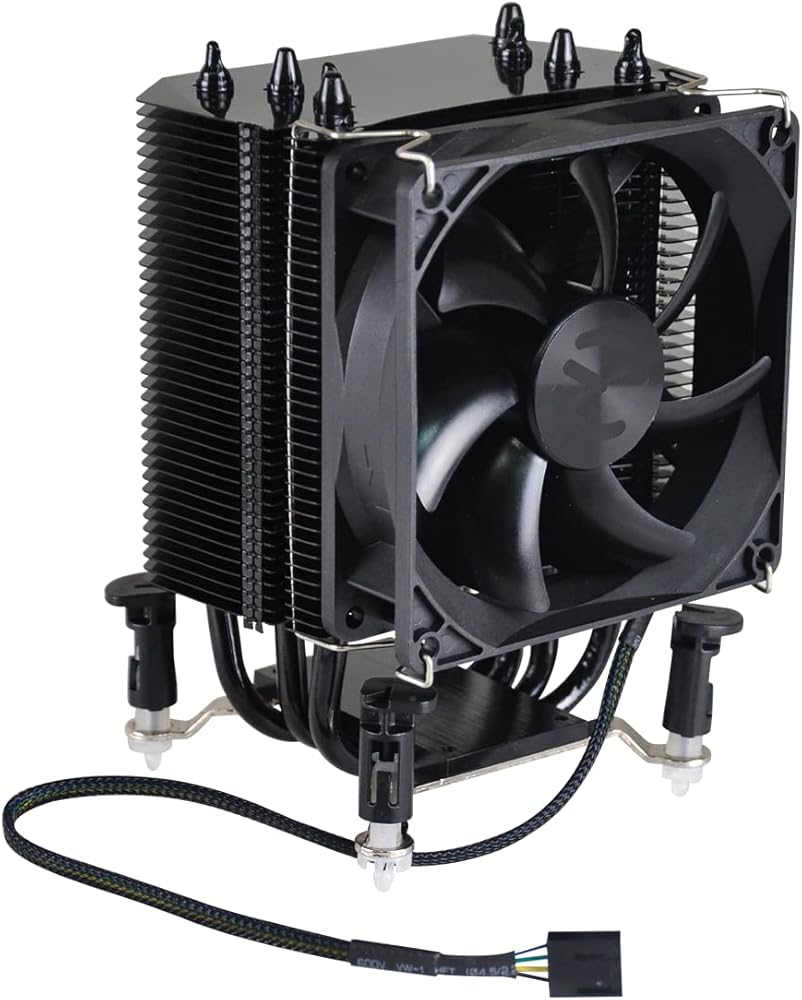 EVGA mITX 92mm, Sleeve, Direct Touch 4 Heat Pipe, Intel Socket 1150/1155/1156 ACX CPU Cooler thumbnail 3