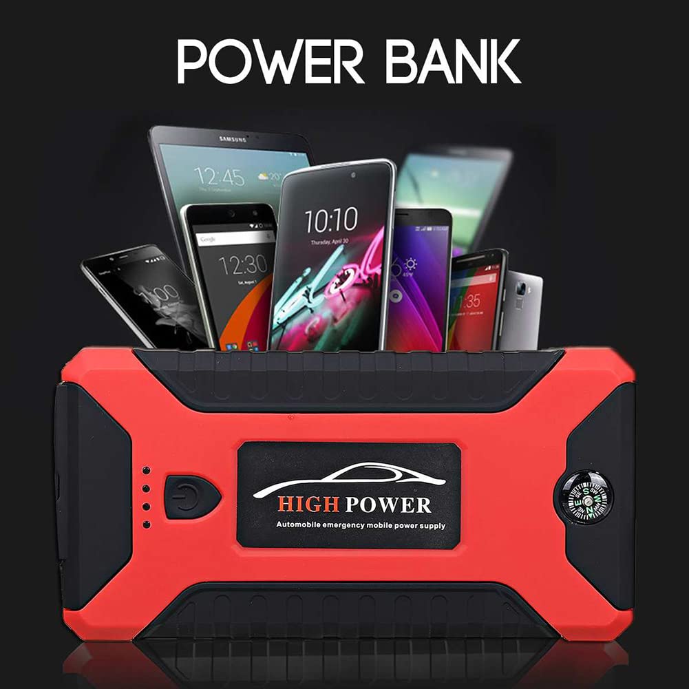 yesTGE 20000mAh 12V Banco del Poder del arrancador del Salto del Coche, Cargador de Refuerzo de batería de Coche portátil Dispositivo de Arranque Arrancador diésel Batería Externa