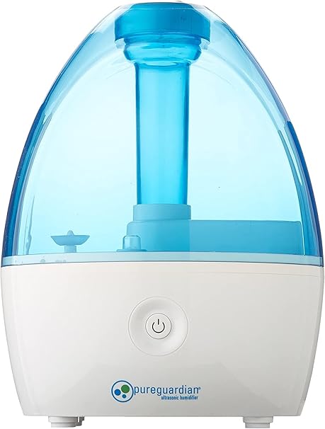 PureGuardian 3L Output per Day Ultrasonic Cool Mist Humidifier, Baby Room, Nursery Humidifier, Portable Humidifier, Travel Humidifier, Small Humidifier, Desk Humidifier, Pure Guardian H910BL