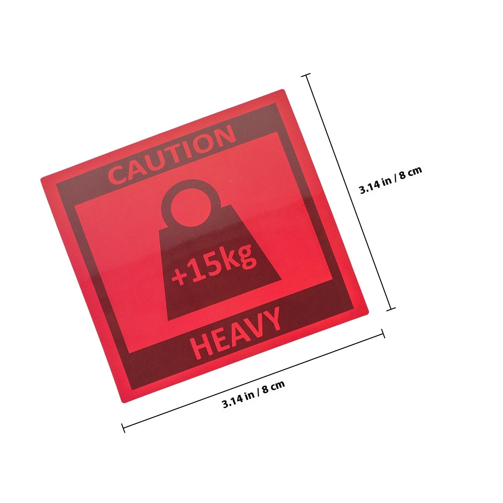 Heavy Equipment Warnaufkleber Stark Haftend Rote Team Lift Labels Robust für Versand und Transport Sicherer Pakethinweis für Schwere Ladung