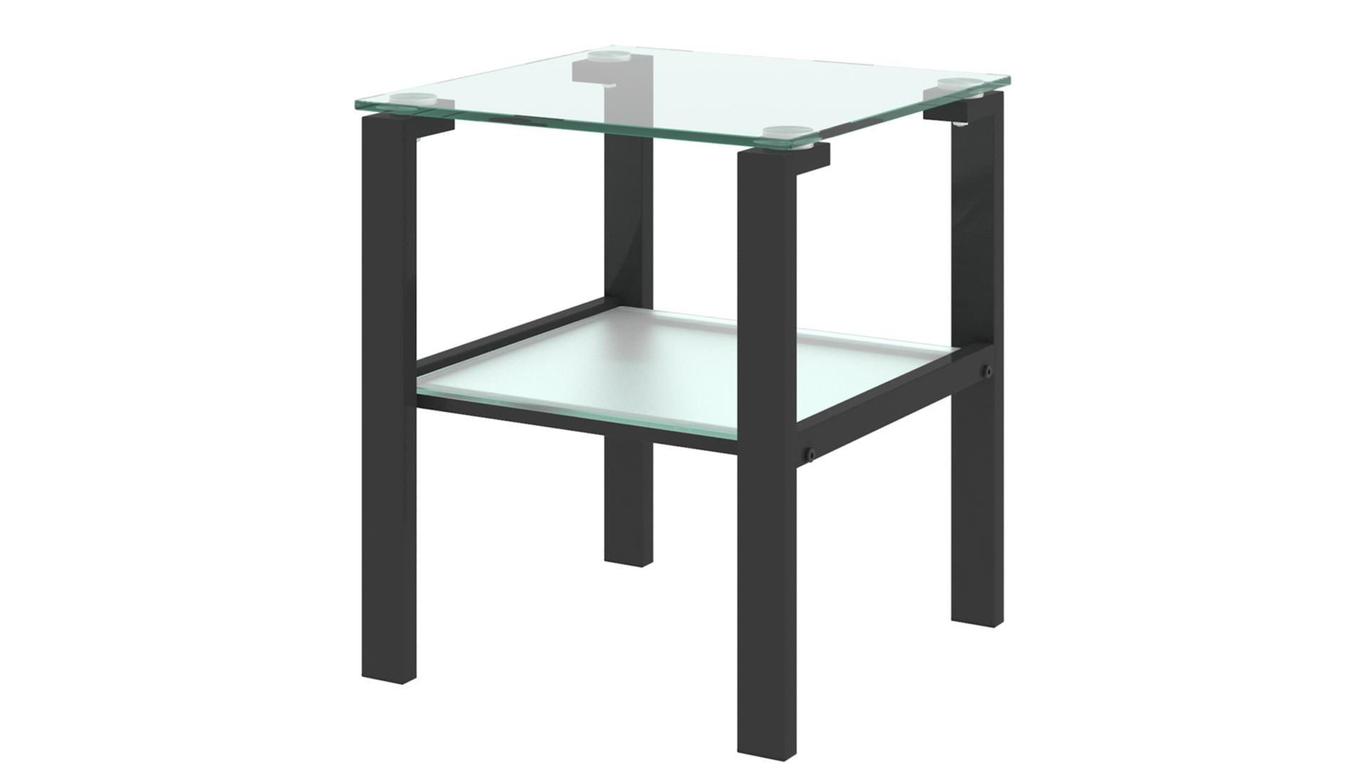 Glass Top End Table