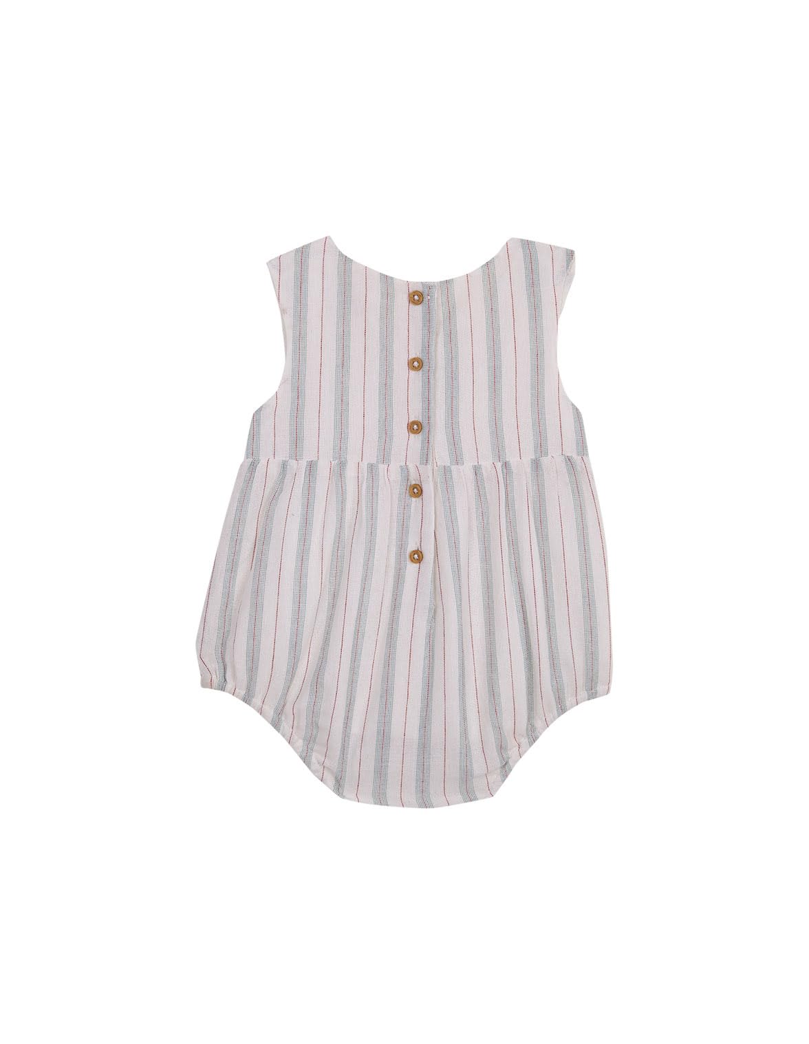 Gocco Ranita Rayas Y Bolsillo Vestido Unisex bebé