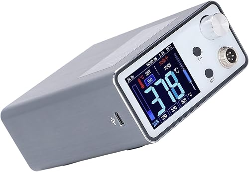 Miniatura 8 de Estación de soldadura inteligente, temperatura de aislamiento antiestático de 2.4 pulgadas, pantalla a color, reparación de herramientas de