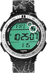 Relógio Esportivo à Prova d'água de 10 Atmosferas, Relógio Natação, Relógio Mergulho com Pedômetro, Cronômetro de Volta, Despertador, Calendário, Luz de Fundo, Formato de 12 ou 24 Horas