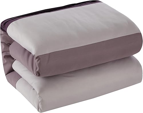 Miniatura 12 de Chic Home Ayelet - Juego de edredón de cama en una bolsa, tamaño King (10 piezas), ropa de cama de microfibra de alta calidad a rayas de color