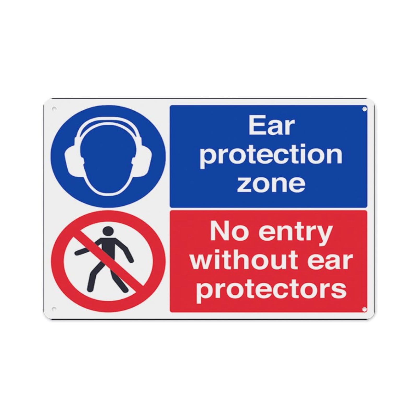 peiyeety Mandatory Prohibition Aluminum Tin Warning Signs For Home Outdoor Garden 12X16 Inches