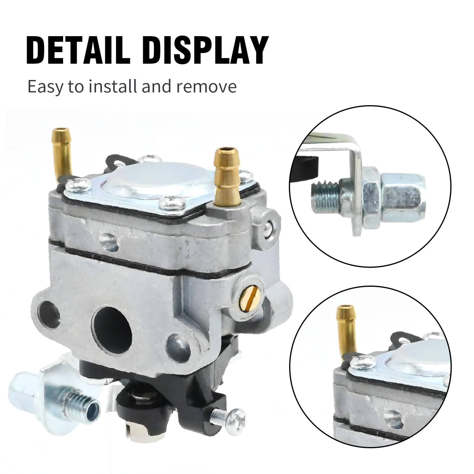 JUUDDENPARTS Carburettor Carb Kit with Fuel Line Assembly - Image 3
