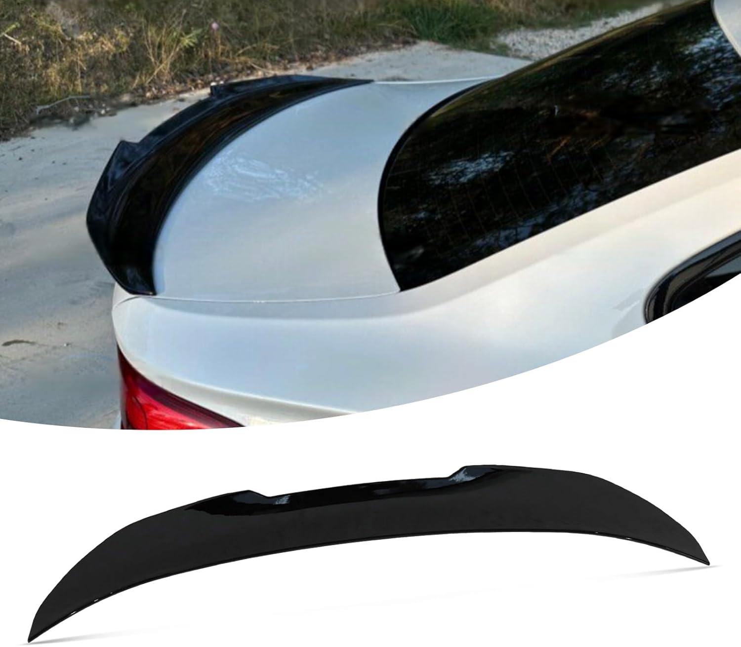 Rear Spoiler for BMW 2 Series M2 F87 F22 F23 M235i M240i 218i 220i 228i 2014-2021 Coupe Trunk Spoiler Wing Trunk Tail Rear Trunk Lid 2D,Carbon Fiber Style Performance - M4 Style